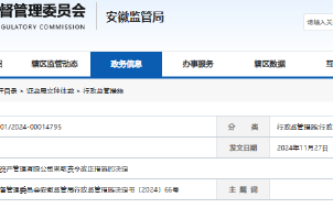 从事业务活动中多方面违规 上瑞资产管理遭监管责令改正