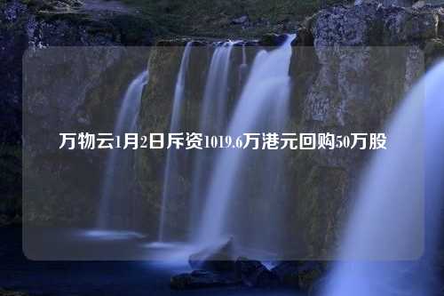 万物云1月2日斥资1019.6万港元回购50万股