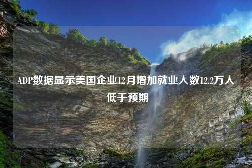 ADP数据显示美国企业12月增加就业人数12.2万人 低于预期